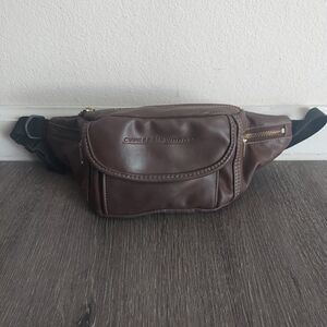 90s Cypress Woods Brown Vegan Leather Fanny Pack